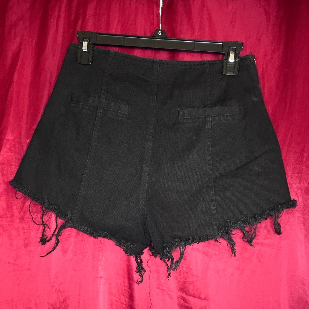 CIDER High Rise Zipper Shorts - Picture 3 of 3